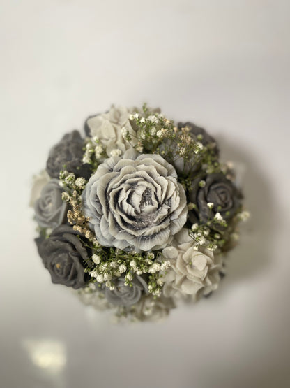 Gray & white Wax Melt Arrangement