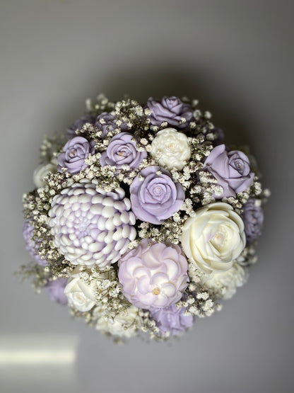 Lavender & white wax Melt Arrangement