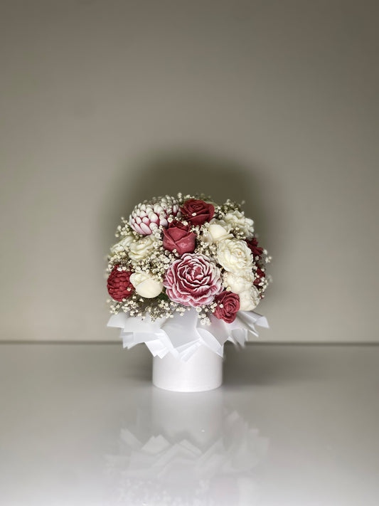 Red & white wax Melt Arrangement