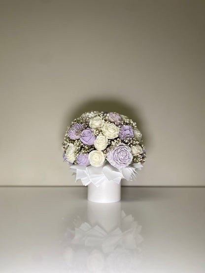 Lavender & white wax Melt Arrangement