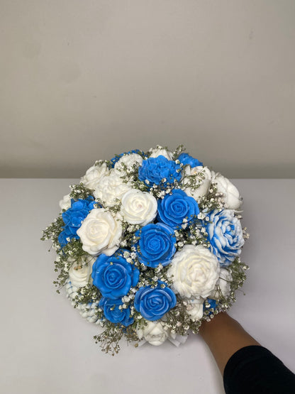 Blue & white wax Melt Arrangement