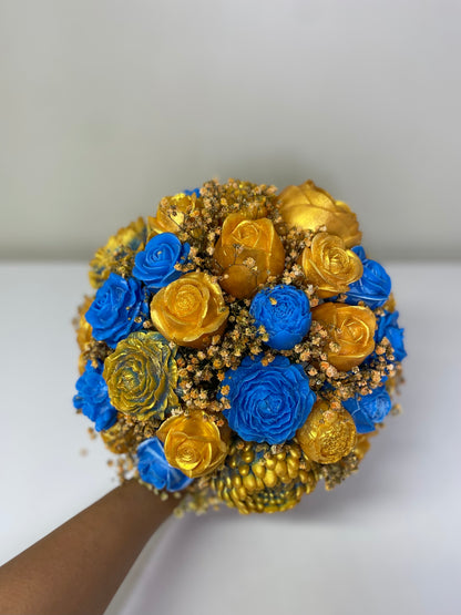 Sparkling gold with any color Wax Melt Arrangement