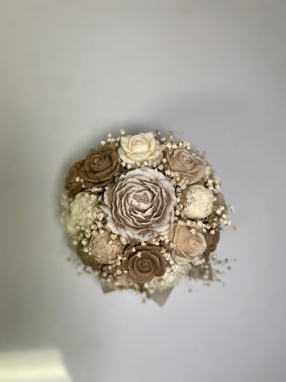 Brown & beige Wax Melt Arrangement