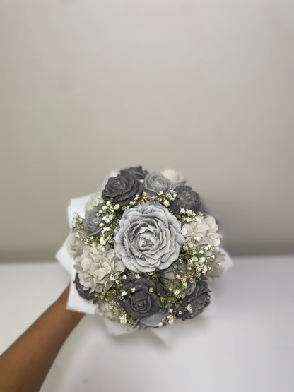 Gray & white Wax Melt Arrangement