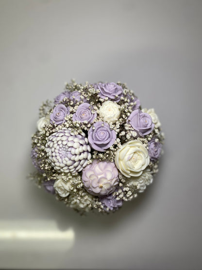 Lavender & white wax Melt Arrangement
