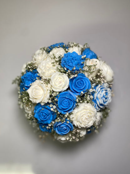 Blue & white wax Melt Arrangement