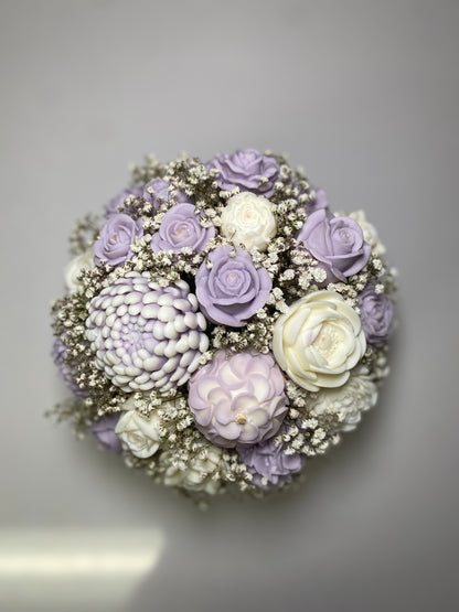 Lavender & white wax Melt Arrangement