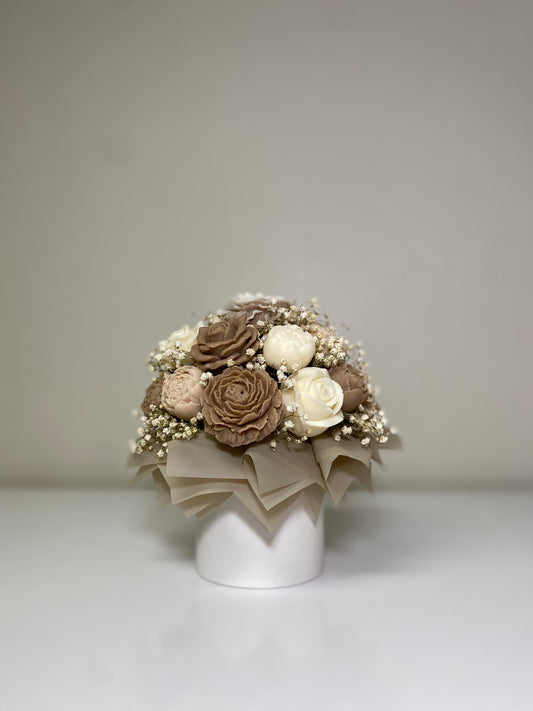 Brown & beige Wax Melt Arrangement