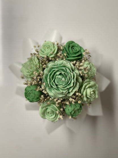 Green Wax Melt Arrangement