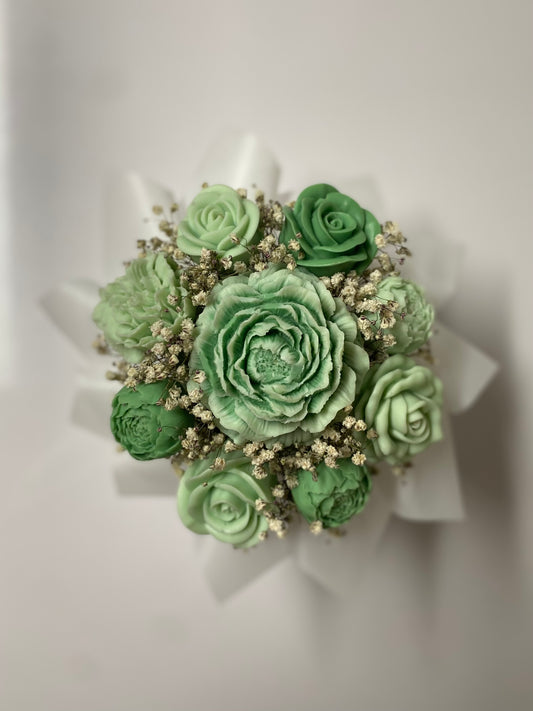 Green Wax Melt Arrangement