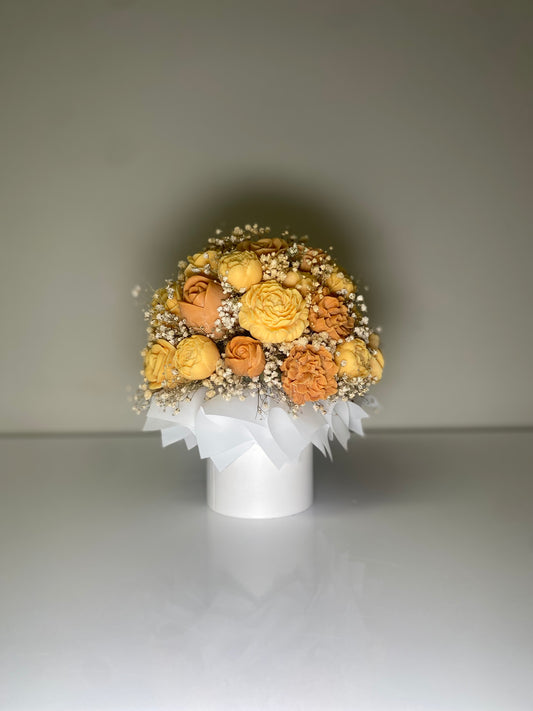 Orange wax Melt Arrangement