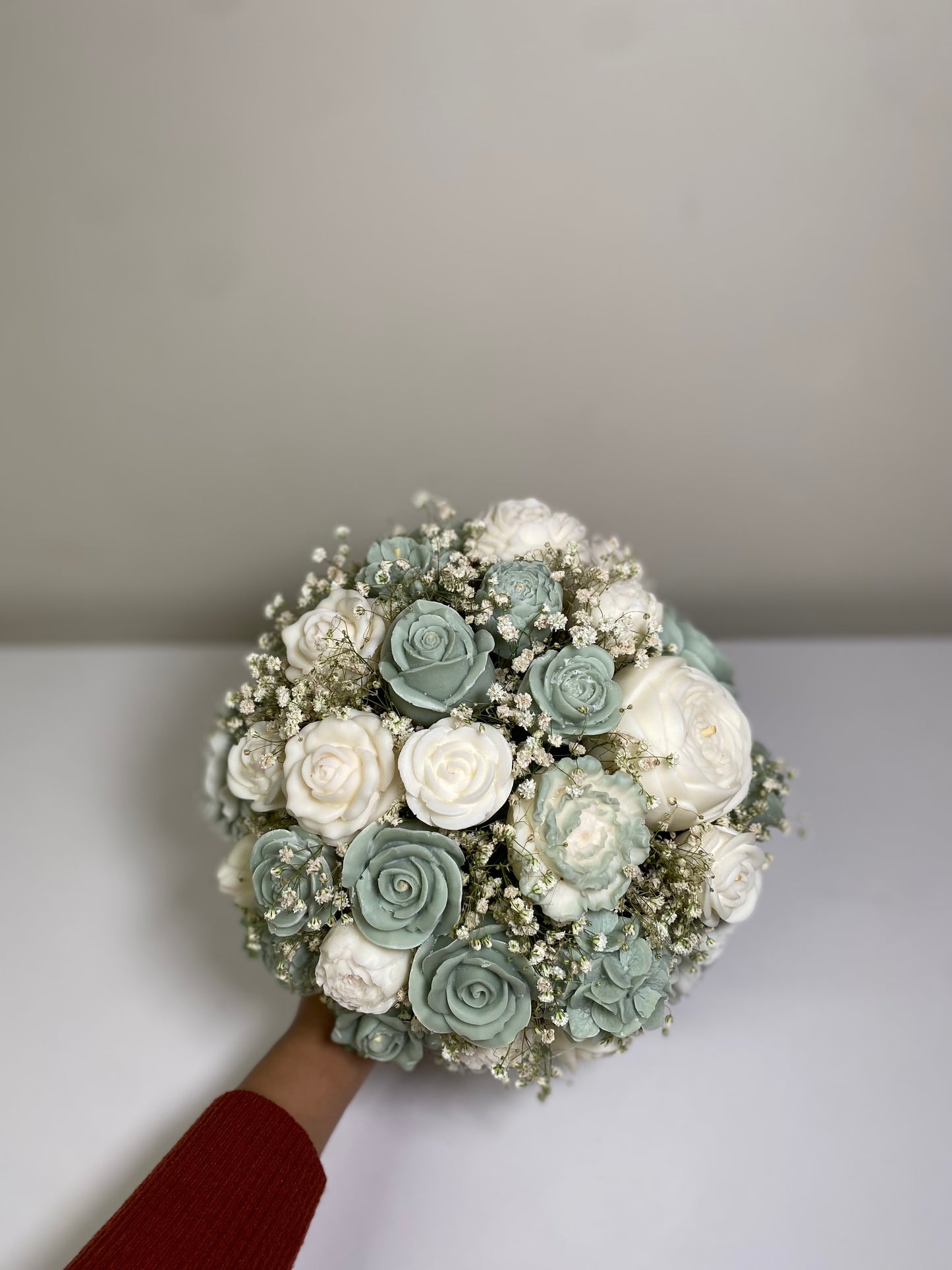 Mint green & white wax Melt Arrangement