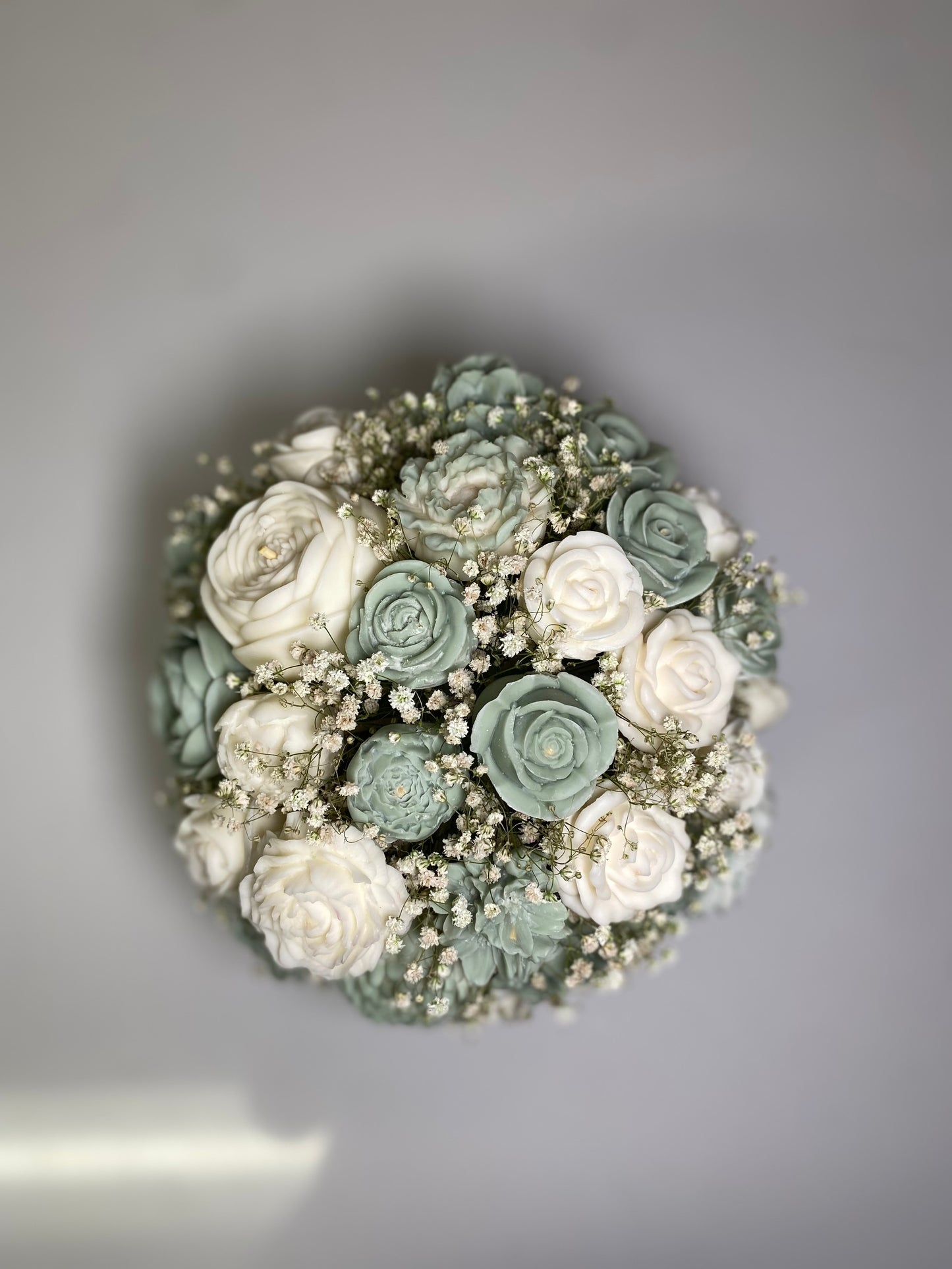 Mint green & white wax Melt Arrangement