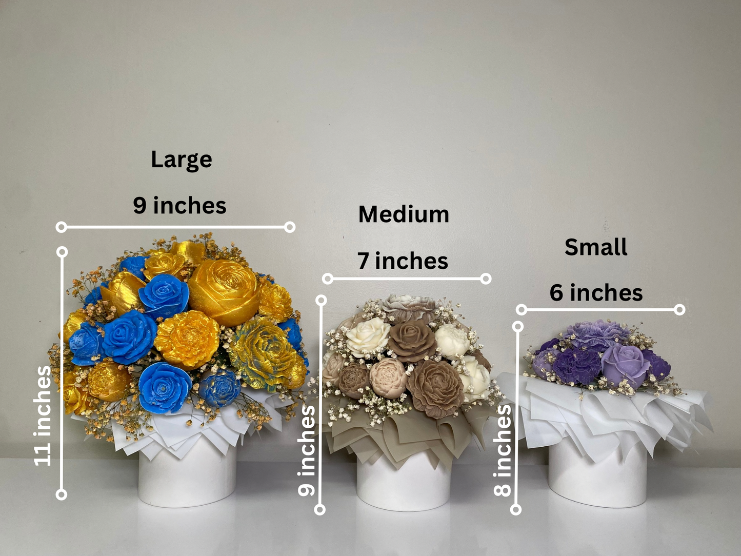 Mint green & white wax Melt Arrangement